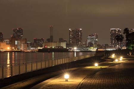 芝浦ふ頭・品川埠頭方面の夜景