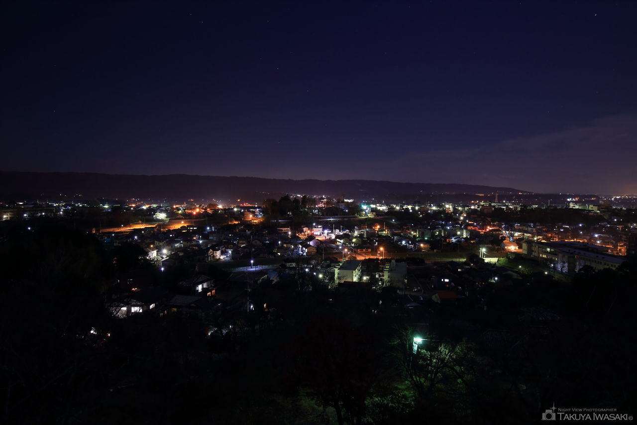 常磐太田市中心部の夜景