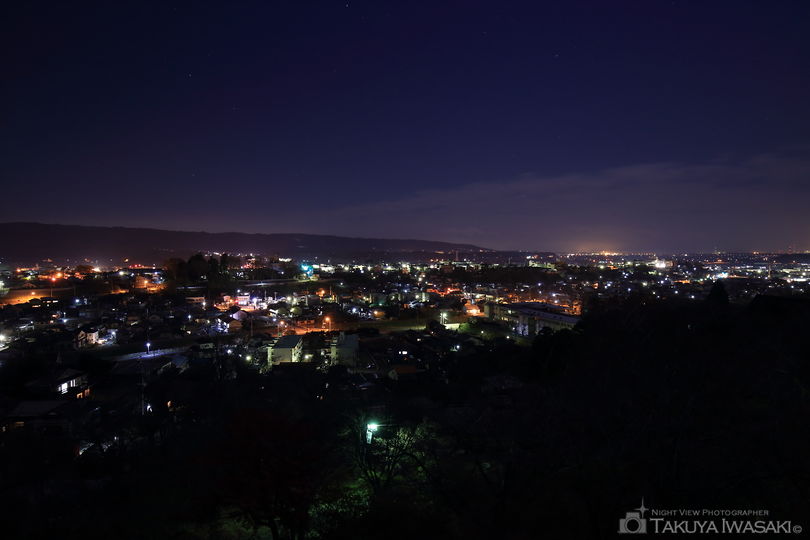 西山公園 展望デッキの夜景スポット写真（2）