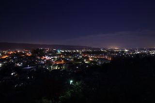 西山公園 展望デッキの夜景スポット写真（2）class=