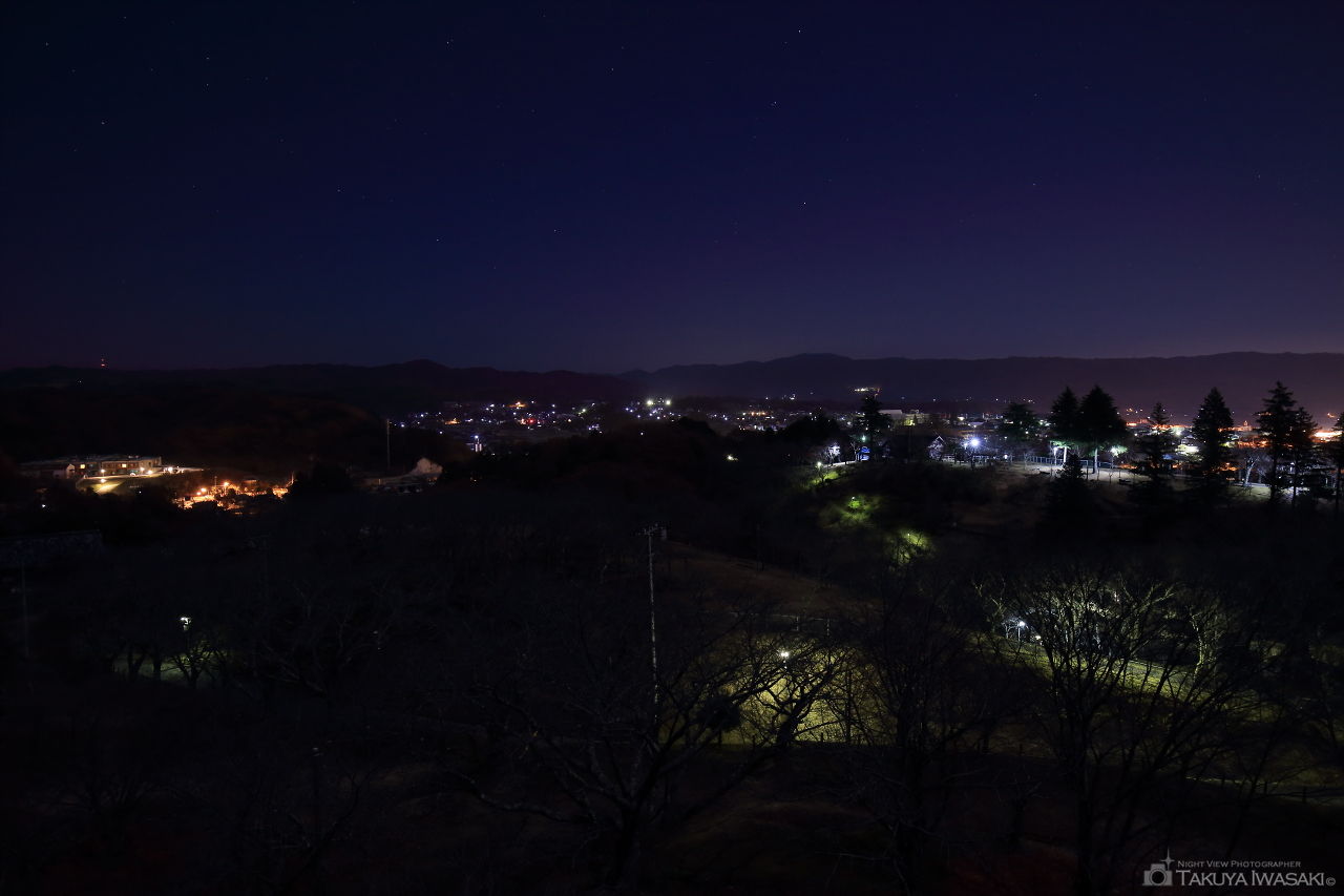 西山公園 展望台の夜景スポット写真（1）