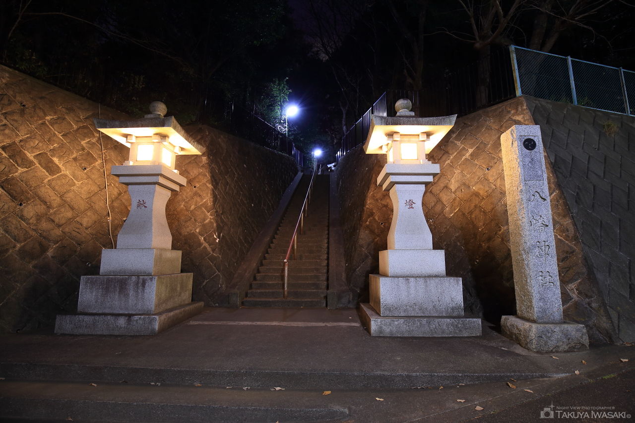 八幡神社の夜景スポット写真（2）