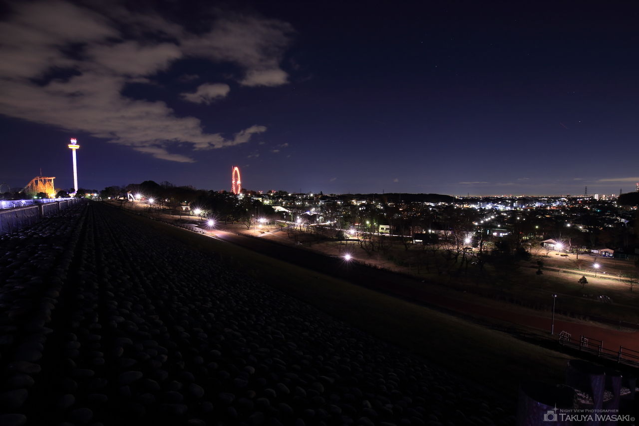 狭山公園の夜景スポット写真（2）