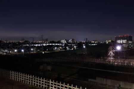 西東京市の住宅街夜景