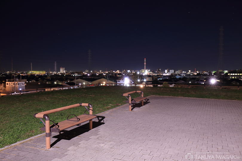 舎人公園　朝日の広場の夜景スポット写真（2）