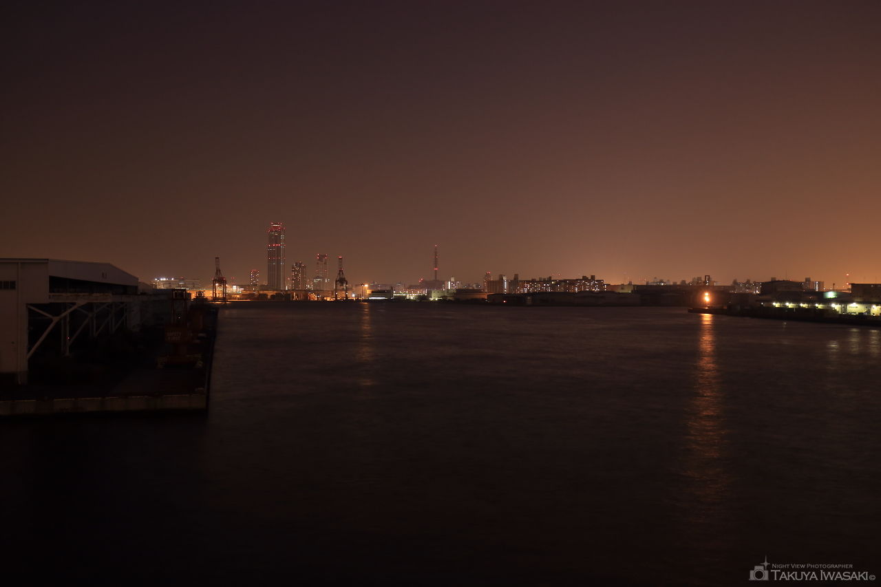 かもめ大橋の夜景スポット写真（1）