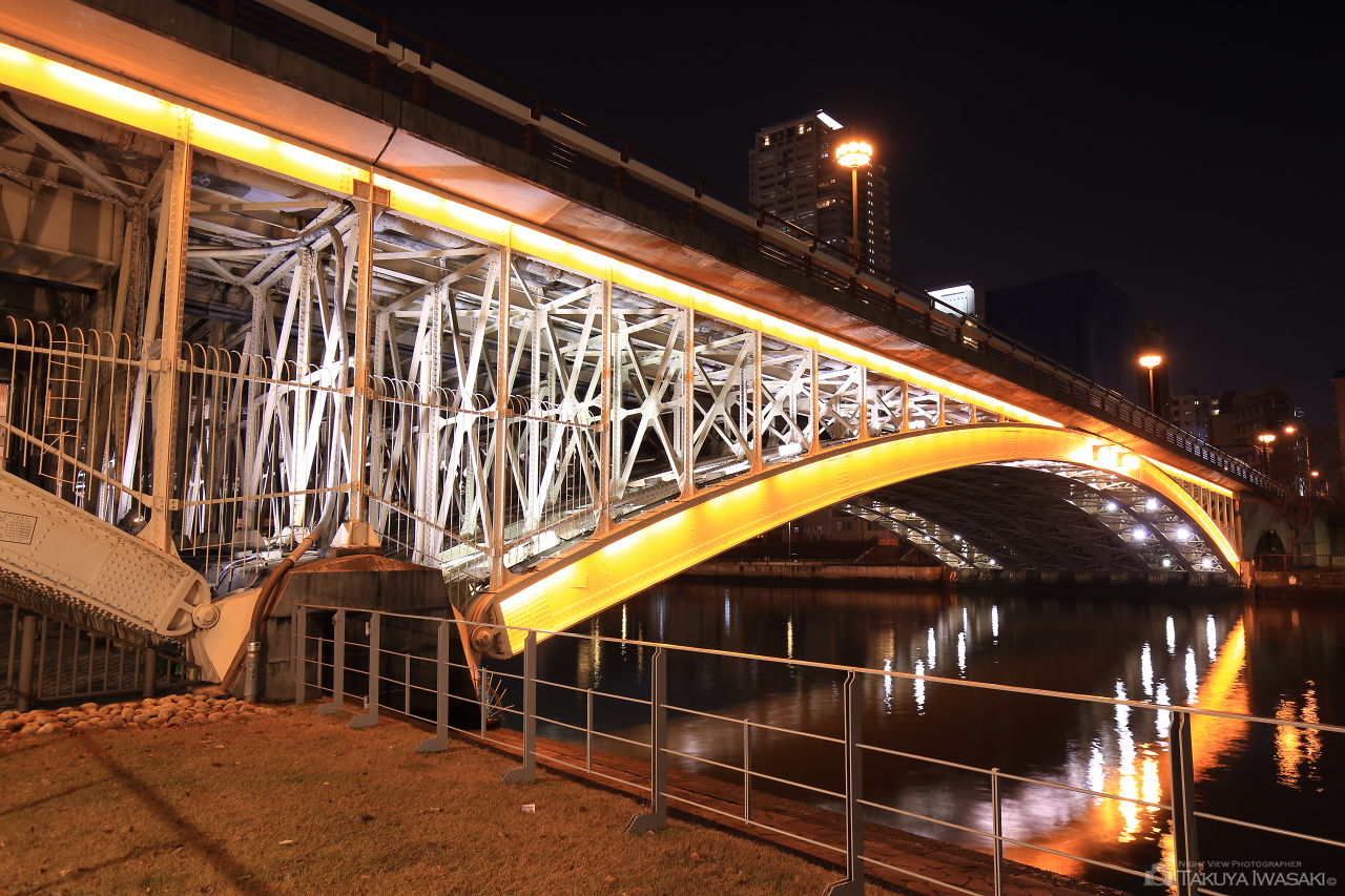 天神橋のライトアップ