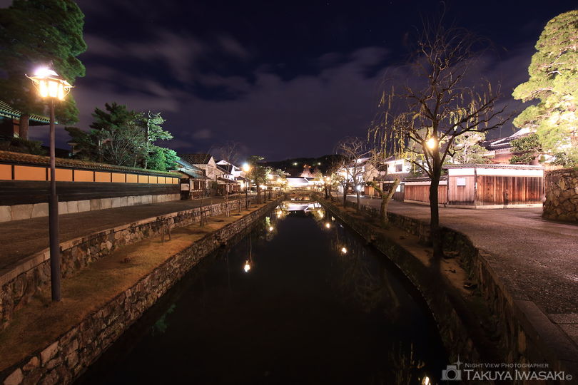 倉敷美観地区の夜景スポット写真（1）