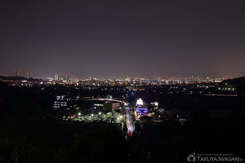 摂津峡公園　桜広場の夜景スポット写真（2）