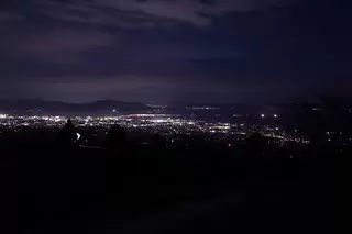 鉢巻山の夜景