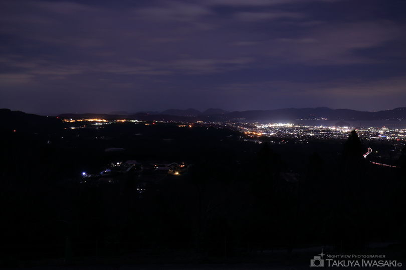 鉢巻山の夜景スポット写真（2）