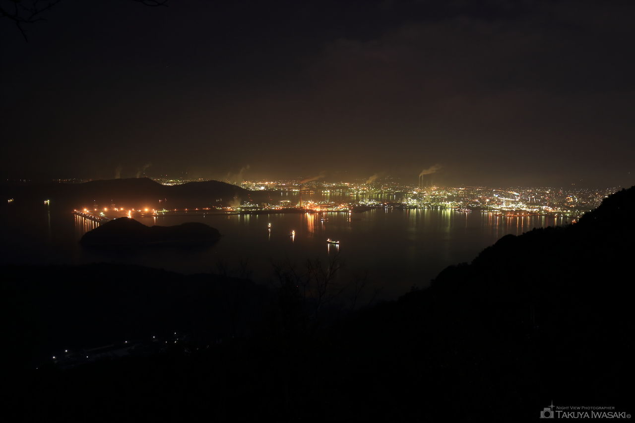 太華山 鉄幹の歌碑の夜景スポット写真（1）