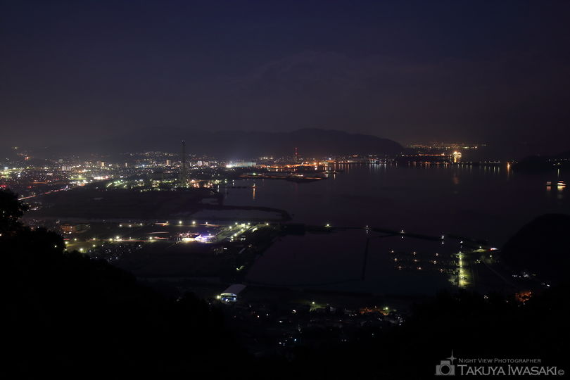 太華山麓の夜景スポット写真（1）