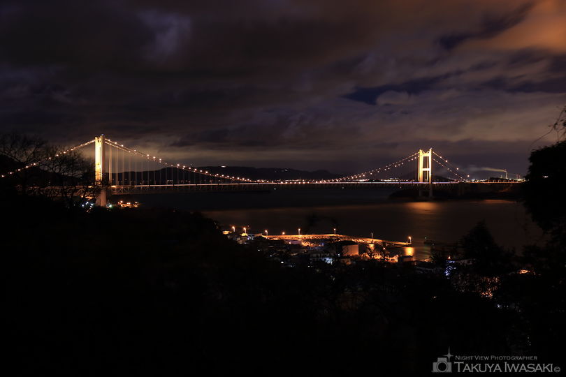 瀬戸大橋架橋記念公園の夜景スポット写真（1）