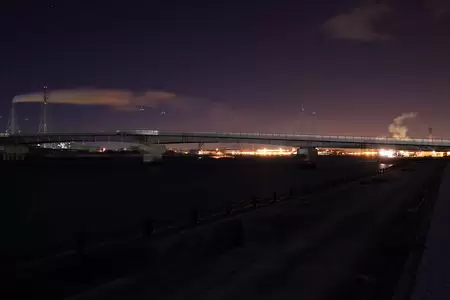 玉島ハーバーアイランドの夜景