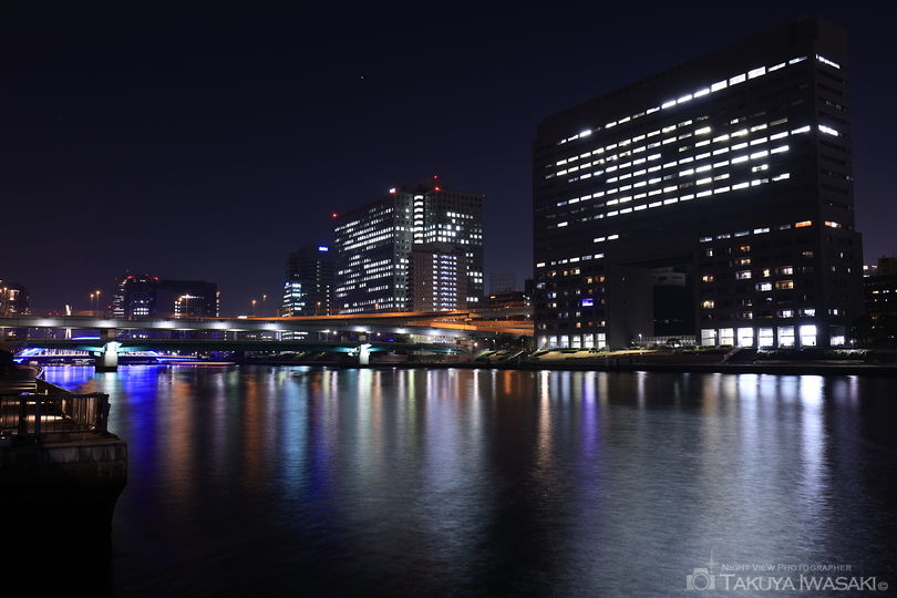隅田川テラス・清洲橋東側の夜景スポット写真（3）