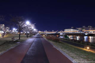 汐入公園の夜景スポット写真（5）class=