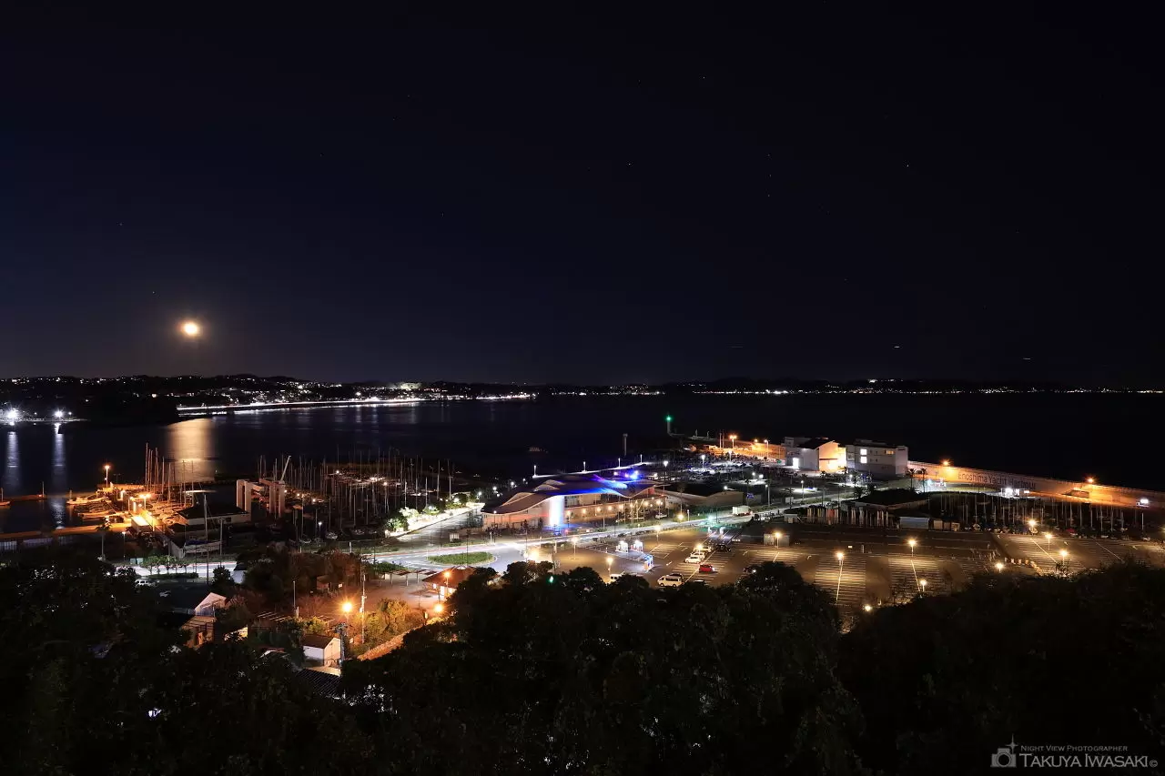 みどりの広場の夜景（神奈川県藤沢市）