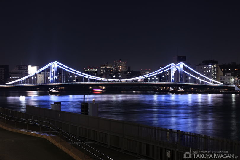 隅田川テラス　隅田川大橋付近の夜景スポット写真（5）