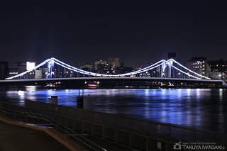 隅田川テラス　隅田川大橋付近の夜景スポット写真（5）class=