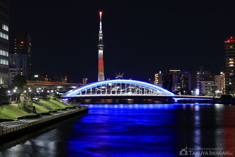 中央大橋の夜景スポット写真（1）