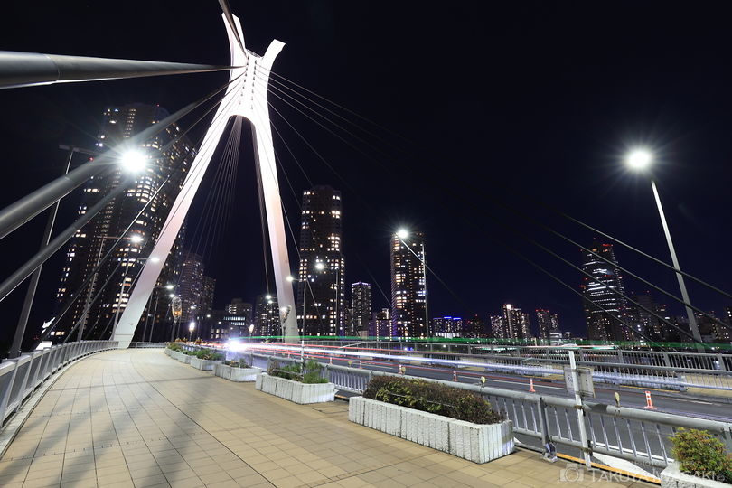 中央大橋の夜景スポット写真（4）