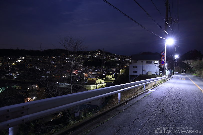 松根台公園の夜景スポット写真（2）