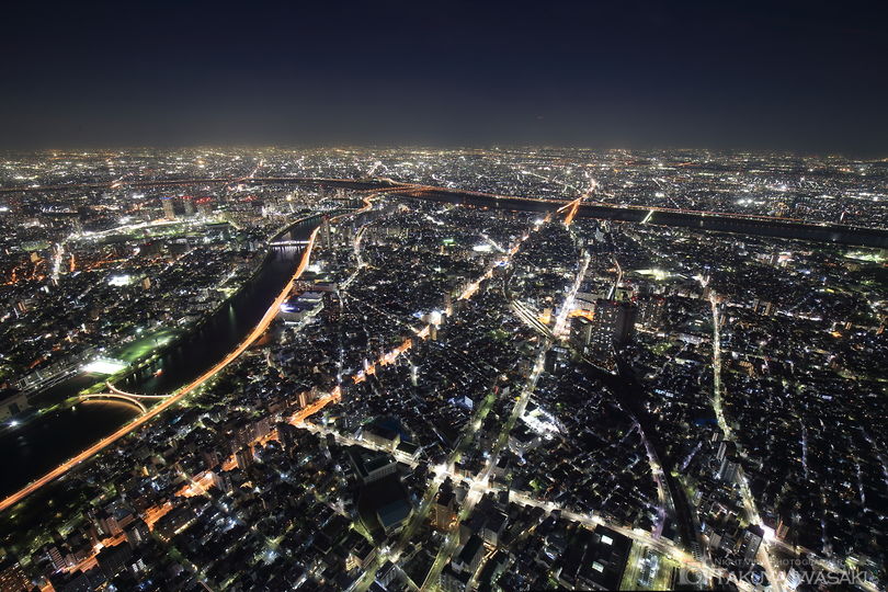 東京スカイツリー天望回廊の夜景スポット写真（1）