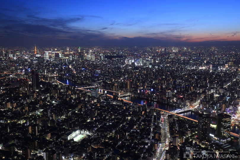 東京スカイツリー天望デッキの夜景スポット写真（1）