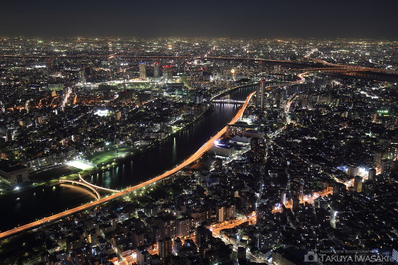 東京スカイツリー天望デッキの夜景スポット写真（3）