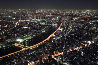 東京スカイツリー天望デッキの夜景スポット写真（3）class=