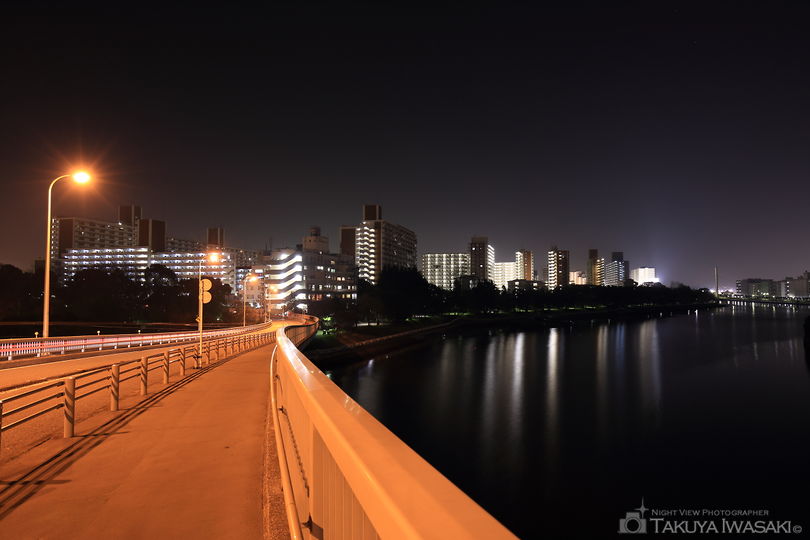 八潮橋の夜景スポット写真（3）