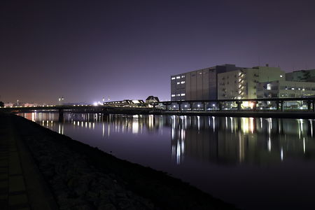 京浜運河緑道公園の夜景スポット写真（2）class=