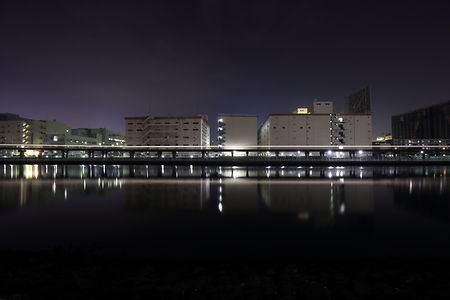京浜運河緑道公園の夜景スポット写真（3）class=