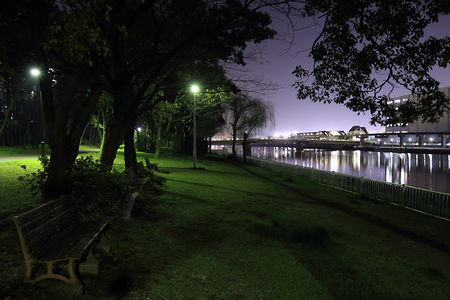 京浜運河緑道公園の夜景スポット写真（4）class=