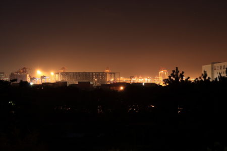 みなとが丘ふ頭公園の夜景スポット写真（1）class=