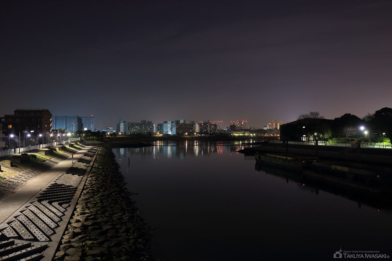 見晴らし橋の夜景スポット写真（1）