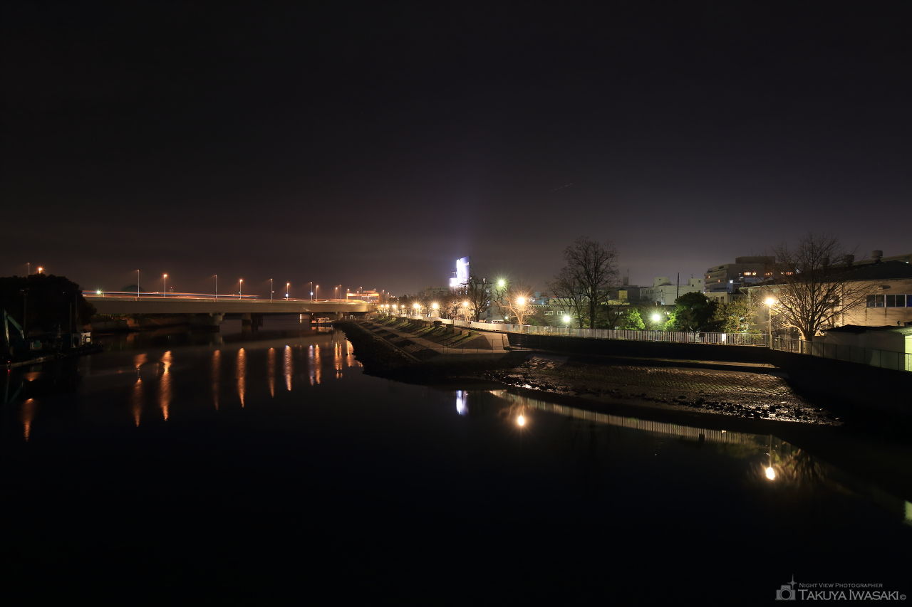 見晴らし橋の夜景スポット写真（2）