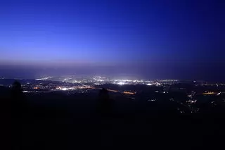 一宇田展望台　伊勢志摩スカイラインの夜景