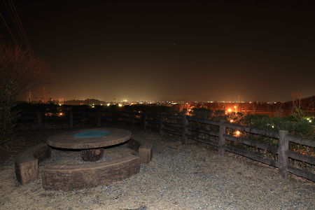 大仏山公園　展望台多目的広場の夜景スポット写真（4）class=