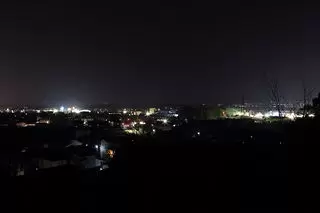 大仏山公園　展望広場の夜景