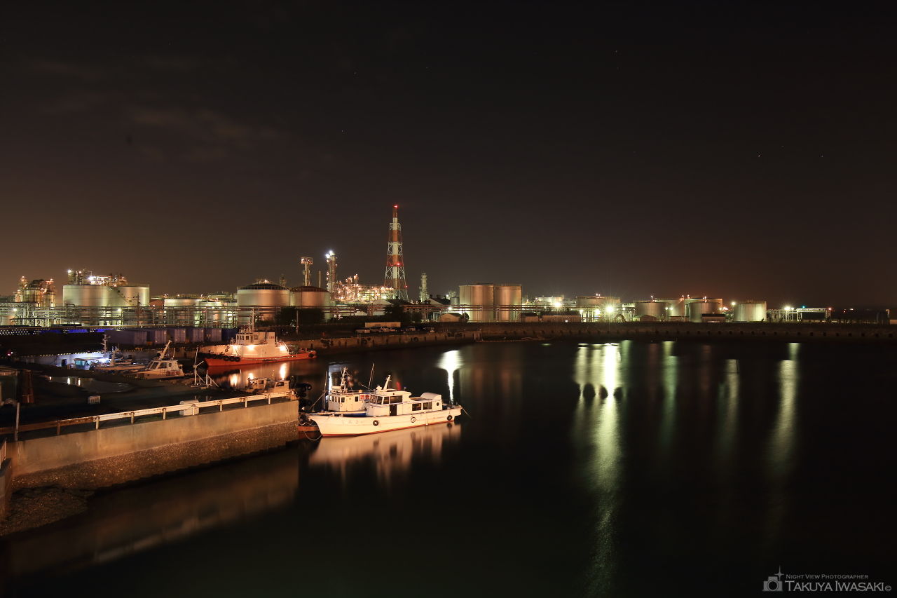 稲葉水門の夜景スポット写真（1）