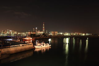 稲葉水門の夜景スポット写真（1）class=