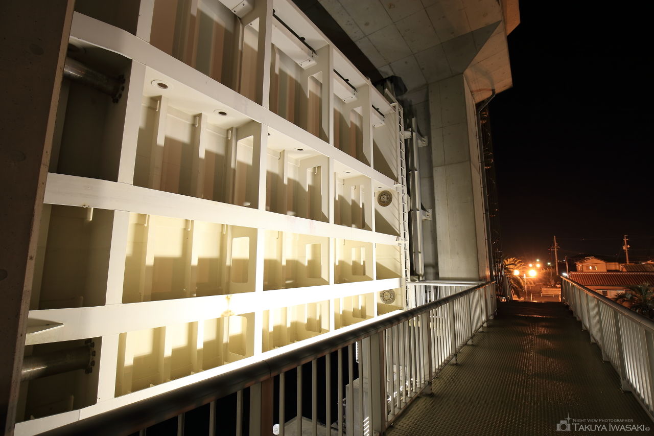 稲葉水門の夜景スポット写真（5）