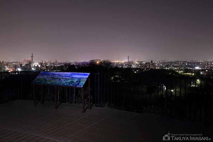 大高緑地 展望台の夜景スポット写真（3）