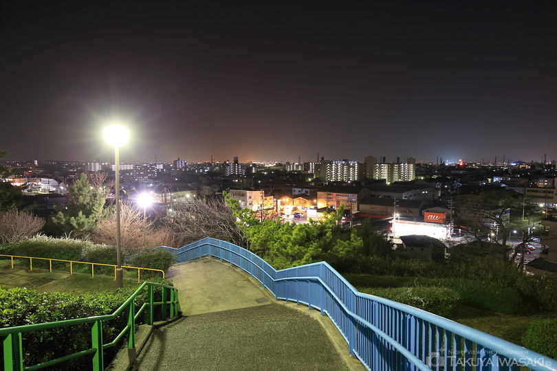 千句塚公園の夜景スポット写真（1）