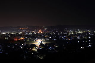 高山城跡の夜景スポット写真（2）class=