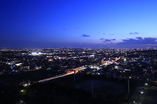 名古屋市方面の夜景