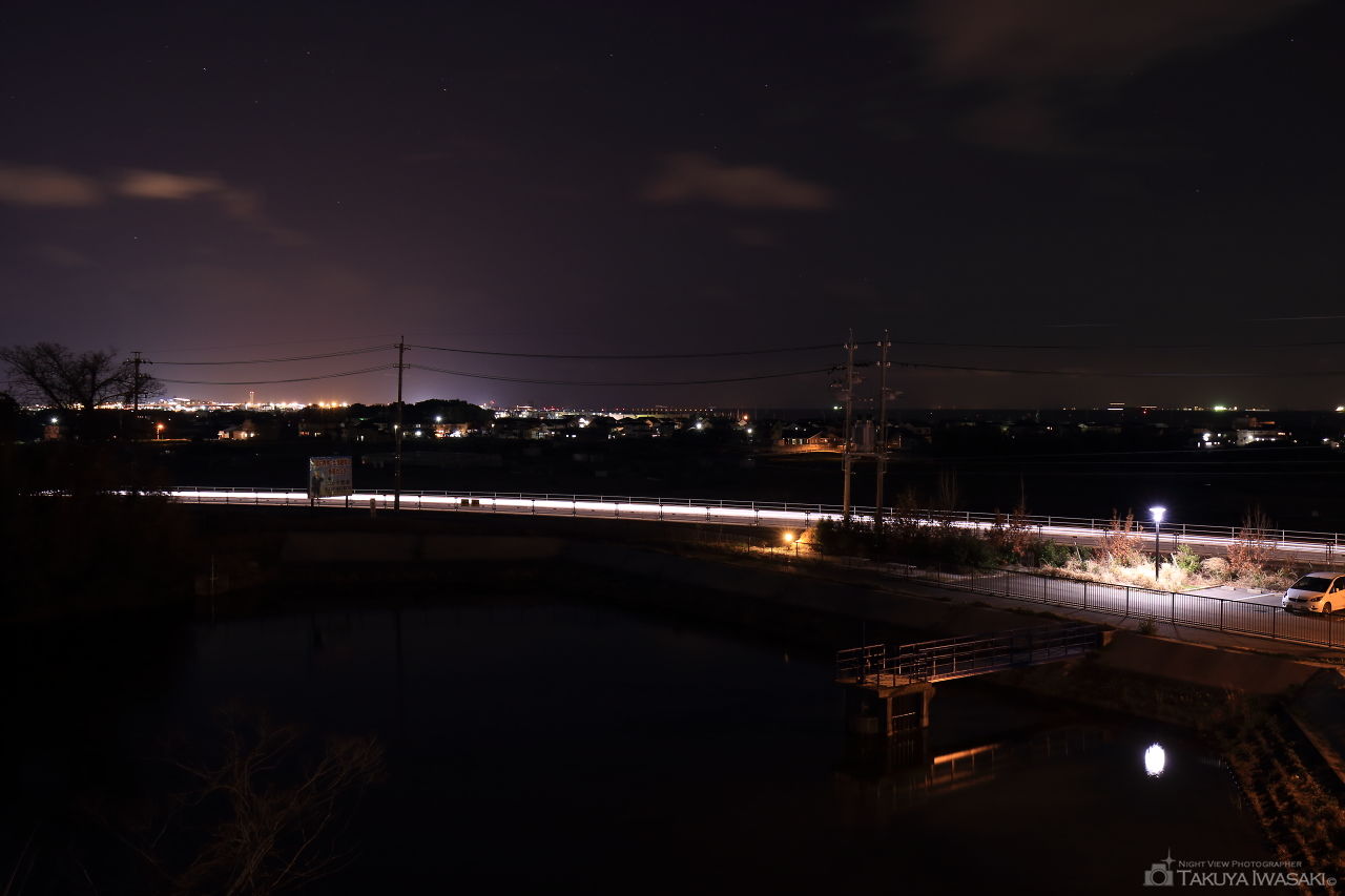 ふかま公園の夜景スポット写真（1）