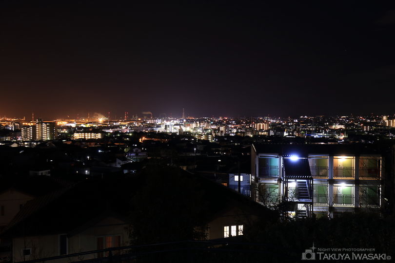 任坊山公園の夜景スポット写真（1）